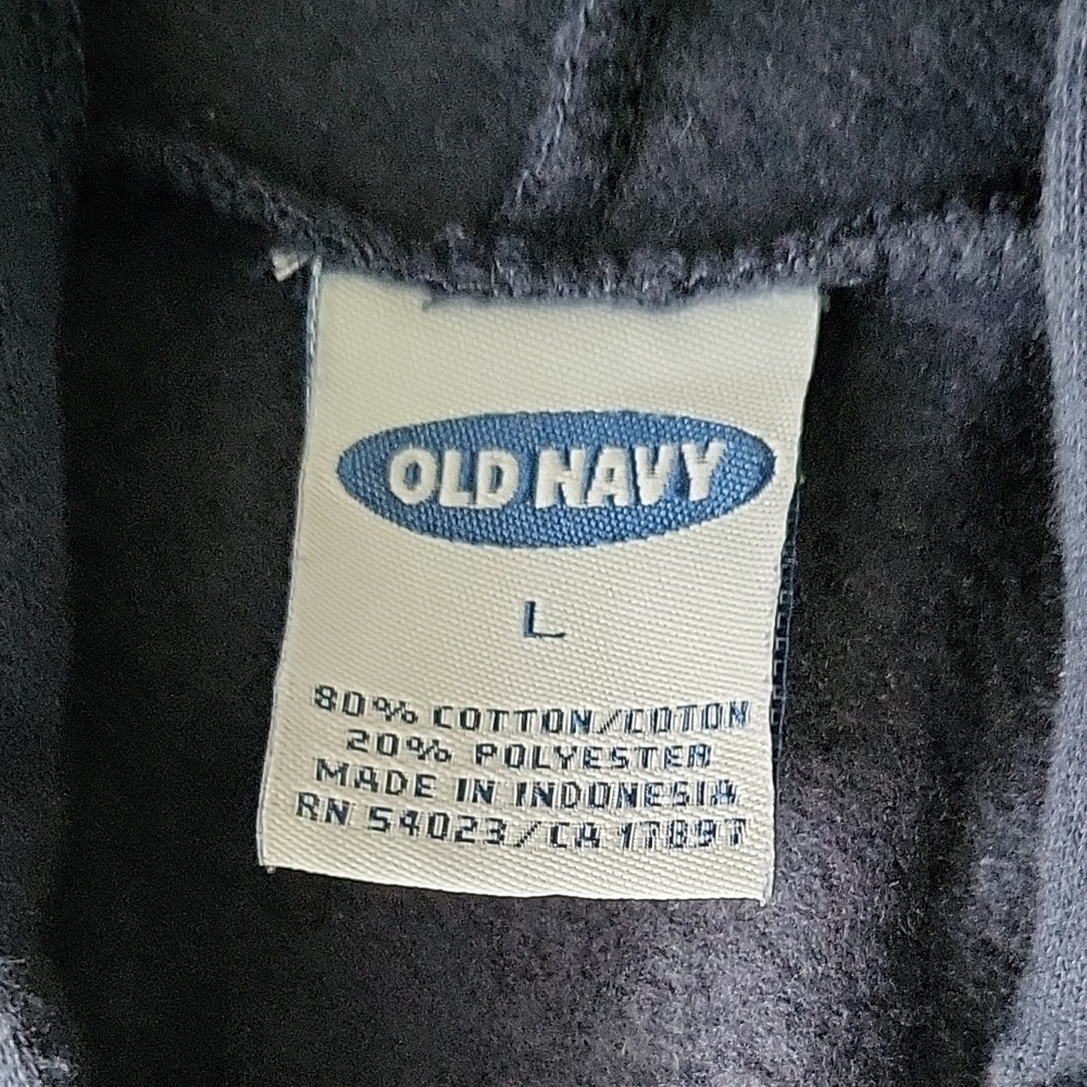 Old Navy Navy Blue Hooded Vest with Sky Blue Details - Picture 2 of 3